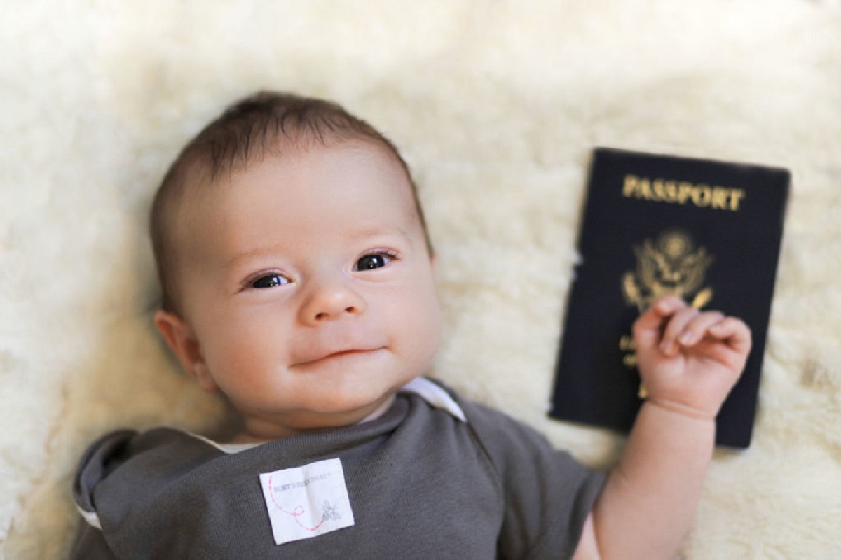 Passport of a child under 2 years old